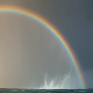 rainbow back round