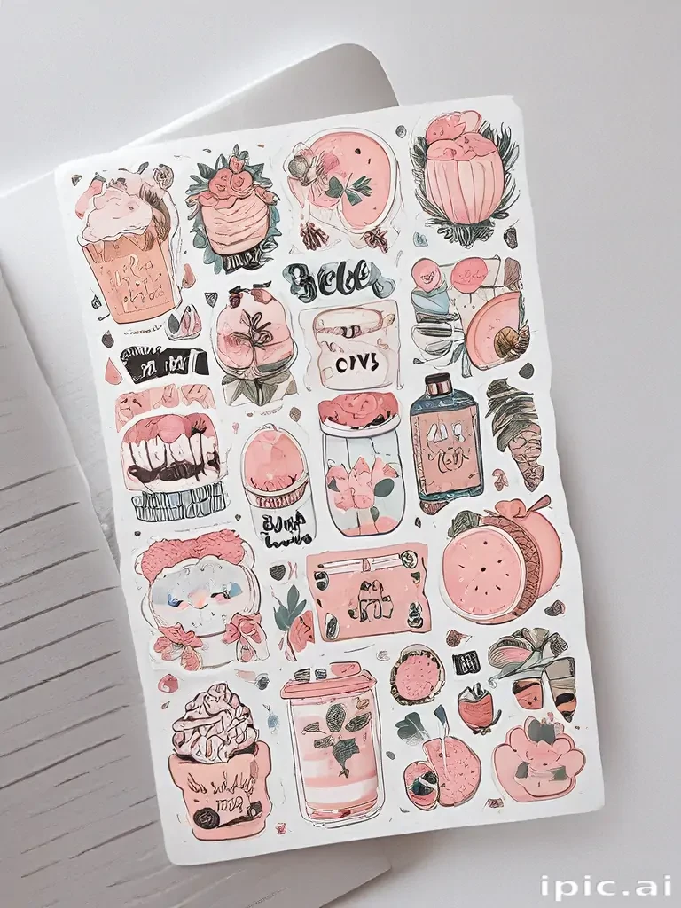 printable sticker aesthetic