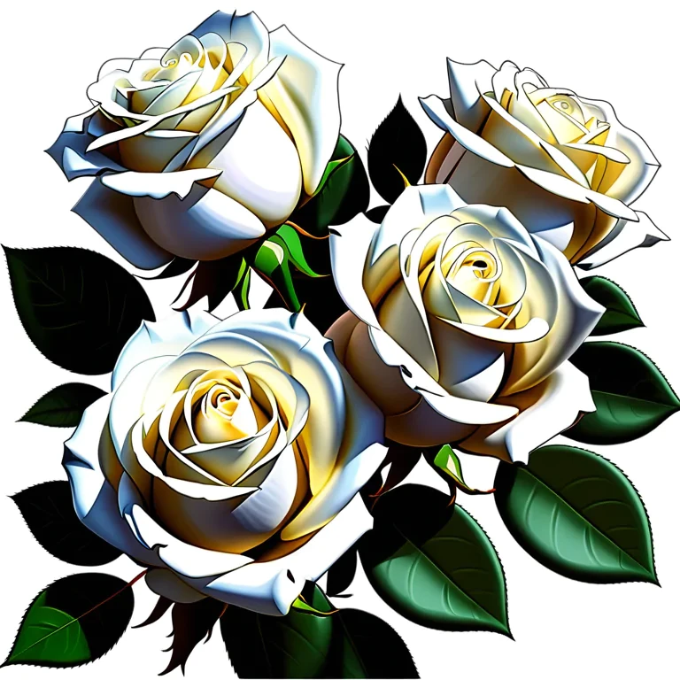 white roses png