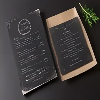 menu mock up