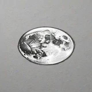 moon sketch