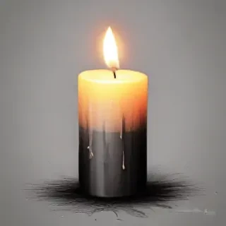 candle drawing