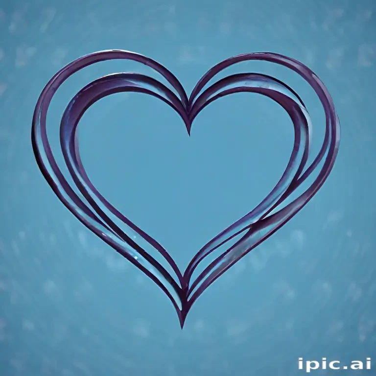 blue heart wallpaper