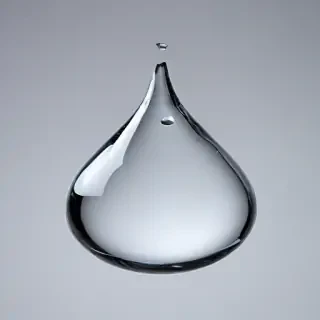 transparent water drop