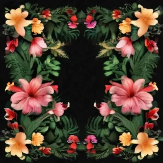 png border flower