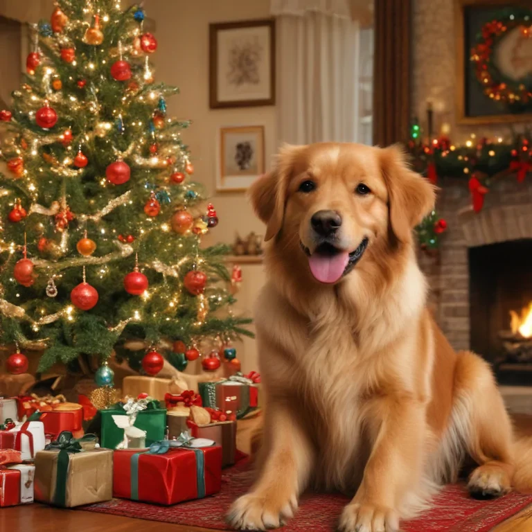 christmas wallpaper dog