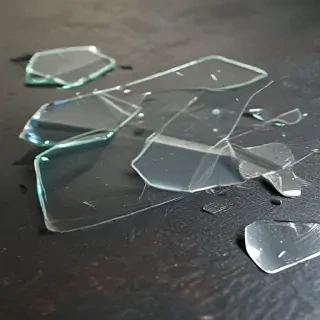 broken glass overlay