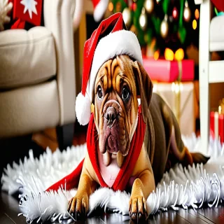 pictures of dogs christmas