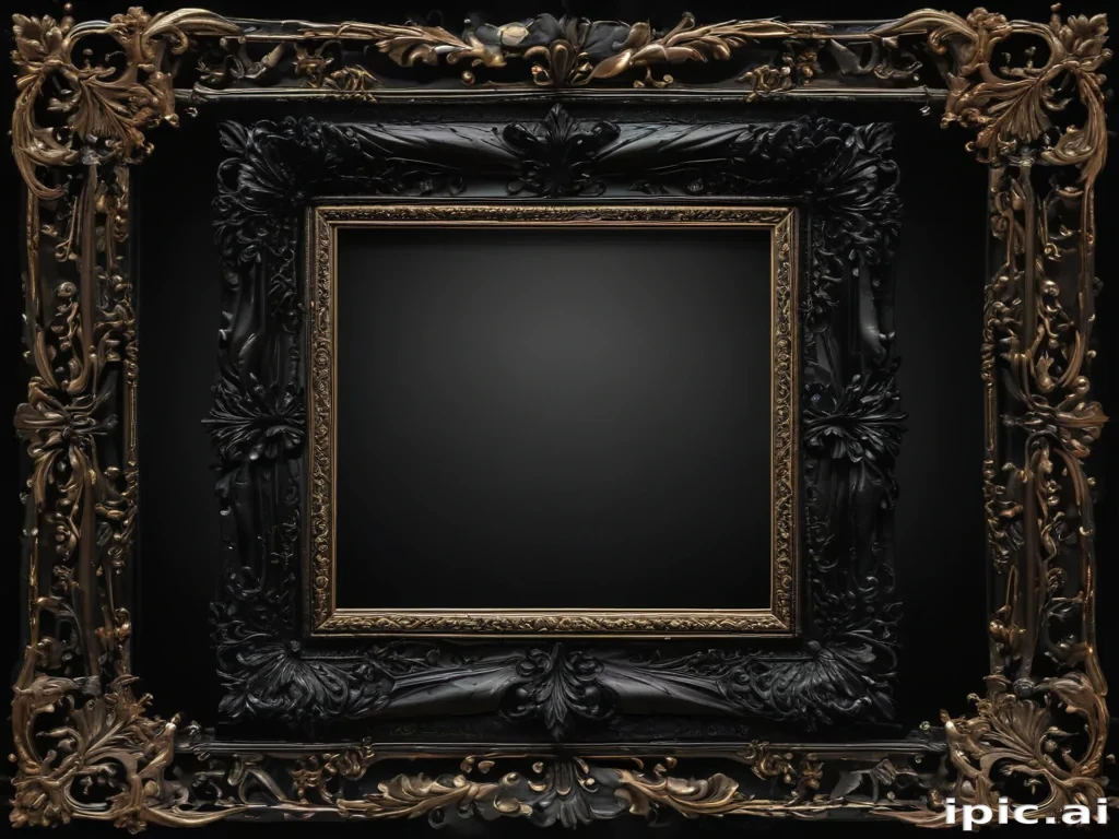 black frame transparent