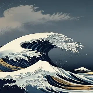 the great wave wallpaper