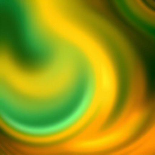 generate a smooth abstract background with swirling green and orange tones, focus on high detail, use a Canon EOS R5, aperture f/4, shutter speed 1/125, ISO 100, shot in a soft focus style with a macro lens to enhance texture and depth