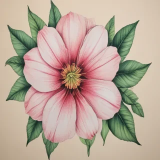 flower color drawings