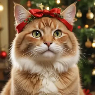 christmas cat background