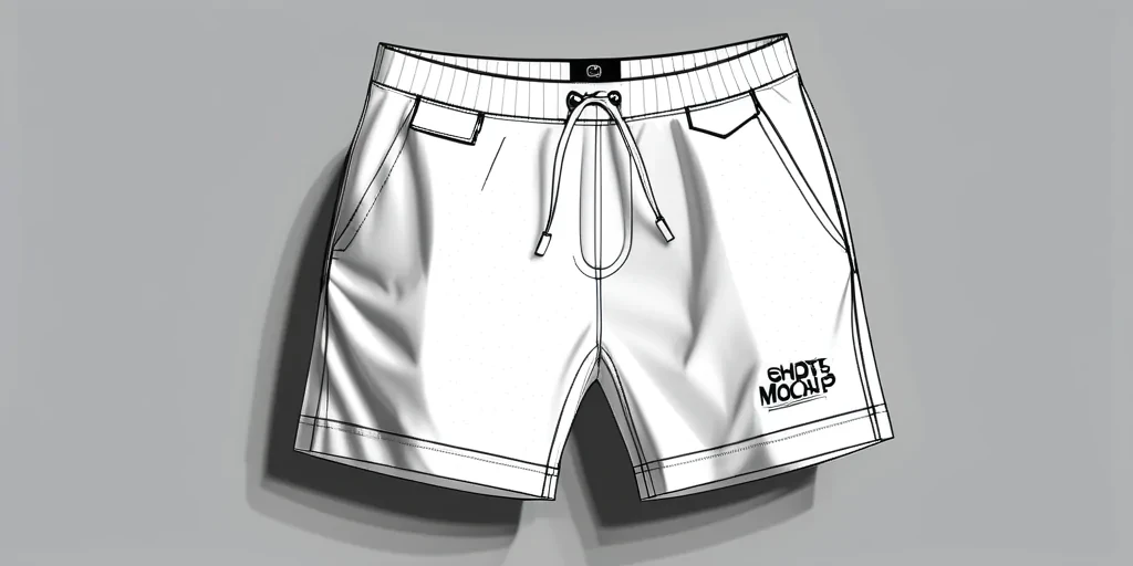 shorts mock up
