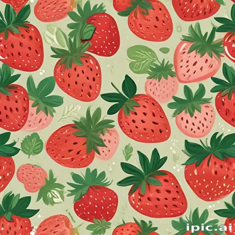 cute strawberry background