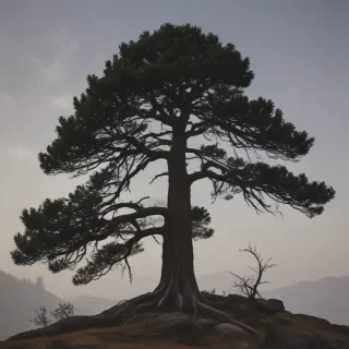 pine tree silhouette png