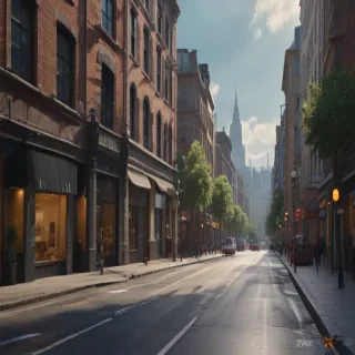 city street background