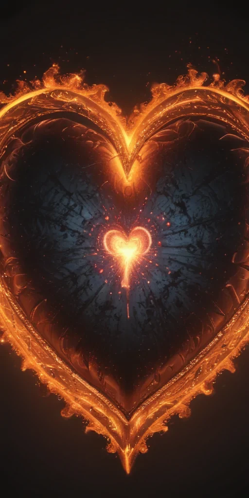 glow heart png