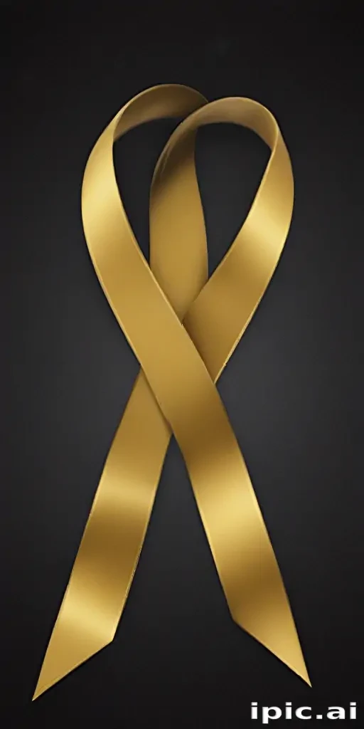 gold ribbon png