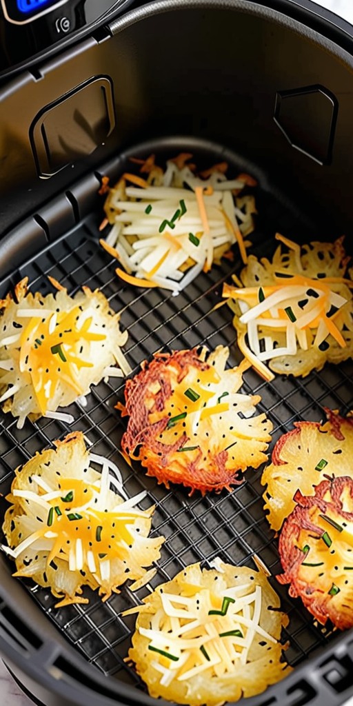 how to air fry hash browns frozen in air fryer