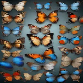 butterflies transparent background