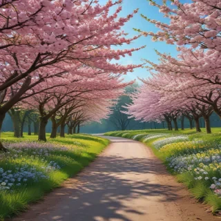 spring aesthetic desktop wallpaper
