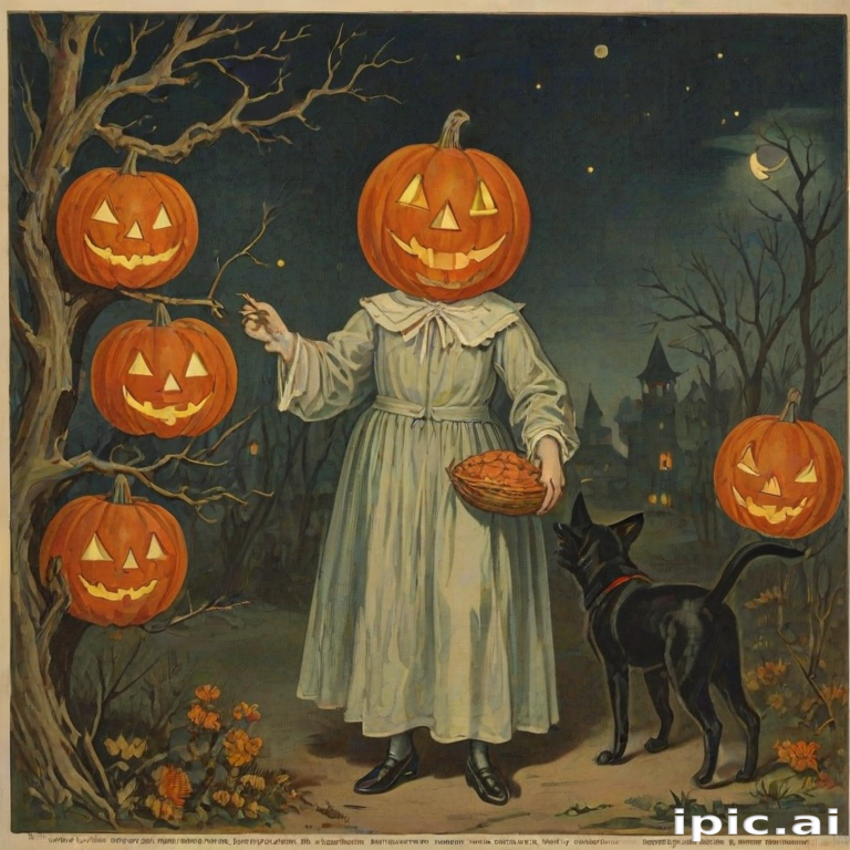 public domain vintage halloween art