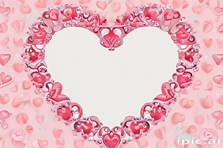 heart border png aesthetic