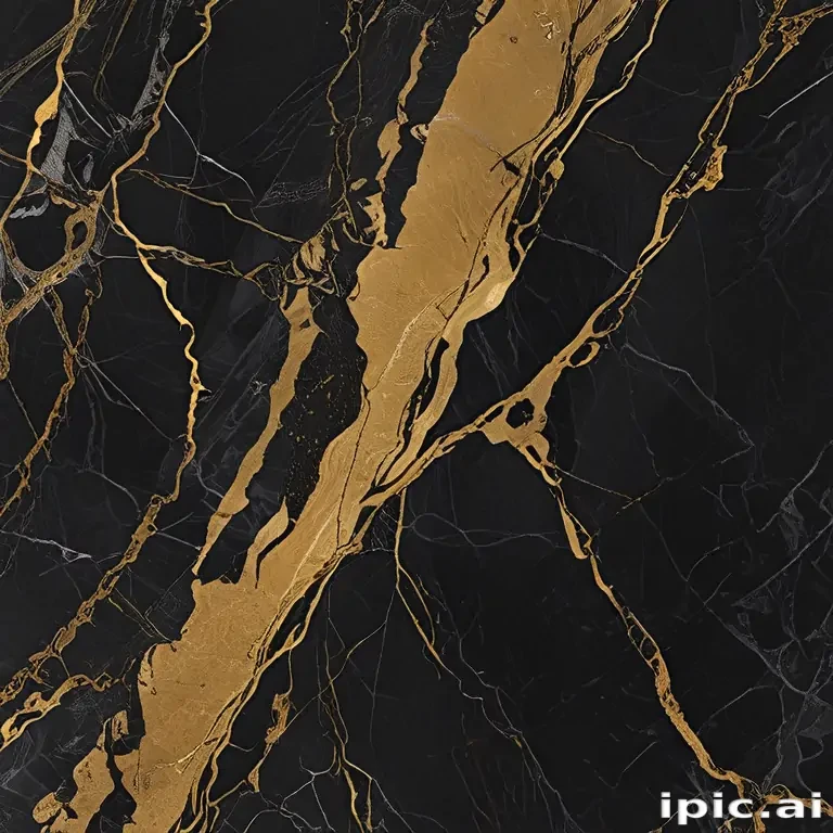 black and gold marble