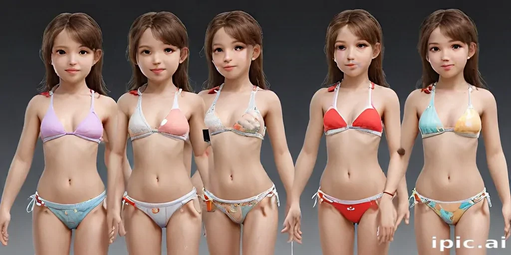 ai young girl bikini
