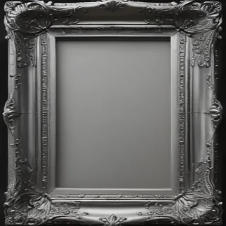 silver frame png