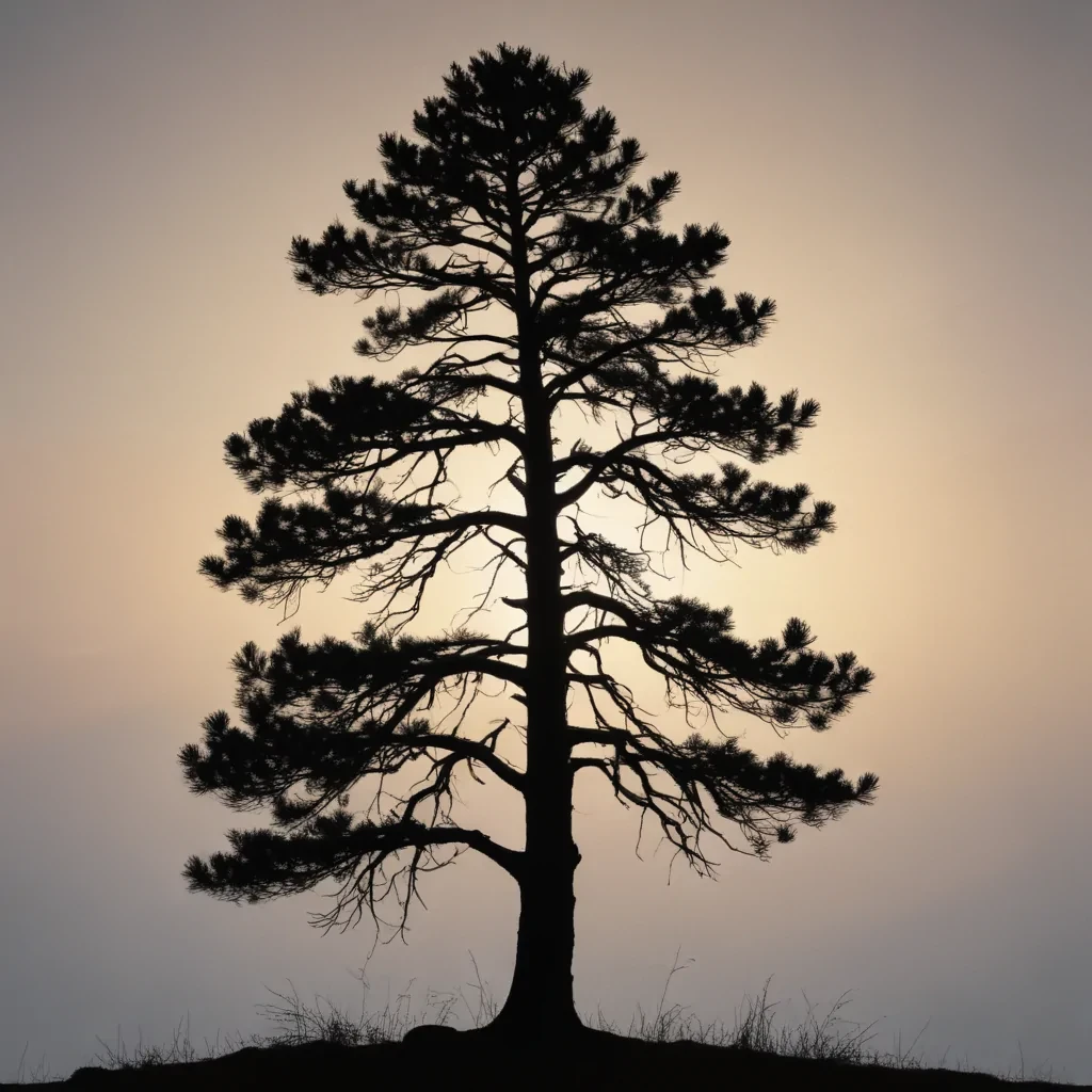 pine tree silhouette png