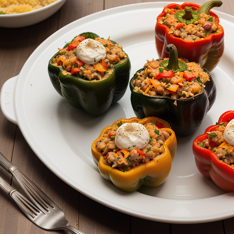 what to serve with stuffed bell peppers