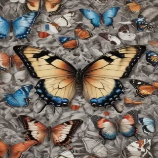 drawing butterflies