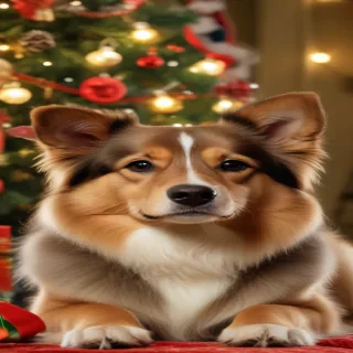 dog christmas backgrounds