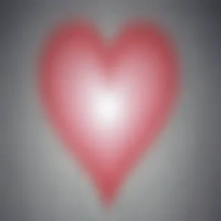 blurred heart