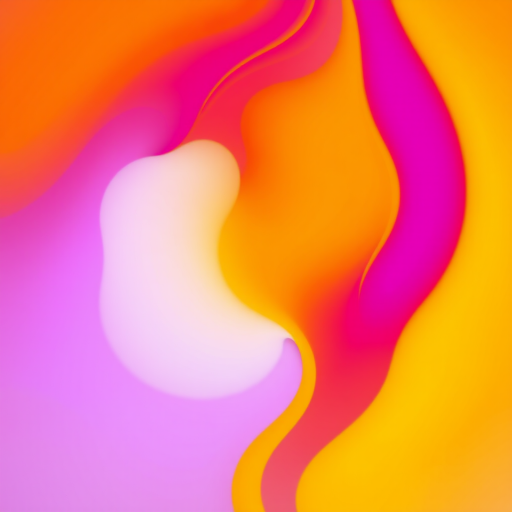 Create a vibrant, abstract circular design with wavy lines in gradient shades of orange, purple, and yellow, captured using a DSLR camera at f/8 aperture, ISO 100, and a 50mm lens, with a shallow depth of field and soft lighting.