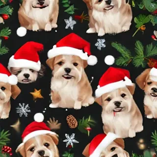 cute christmas dogs
