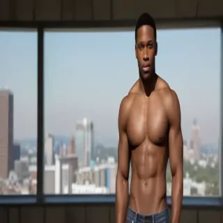 black male shirtless