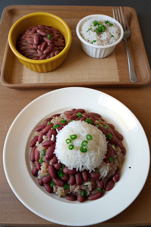 red beans rice and chicken