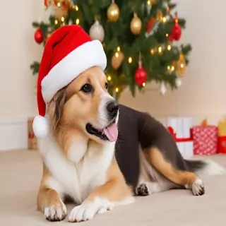 christmas dog photos