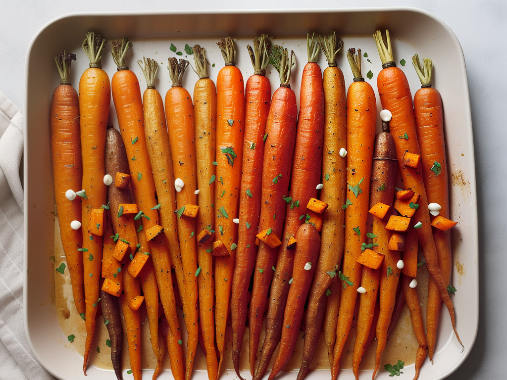 roasted carrots and sweet potatoes