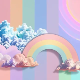 pastel rainbow aesthetic wallpaper