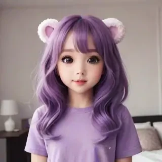 purple cute