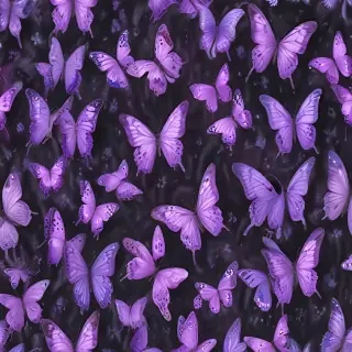 purple butterflies