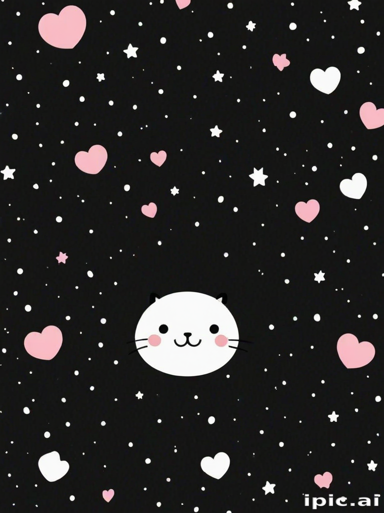 cute backgrounds black