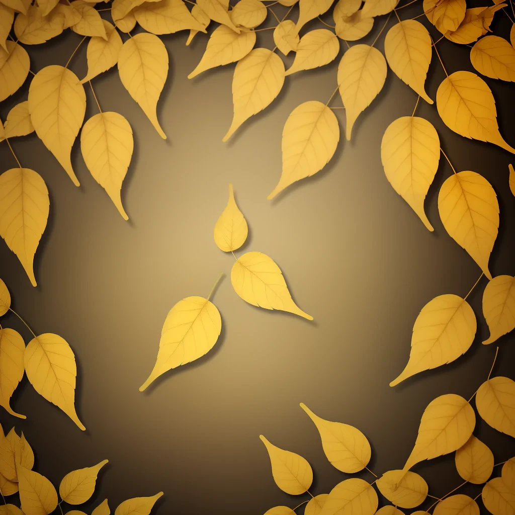 golden leaves background