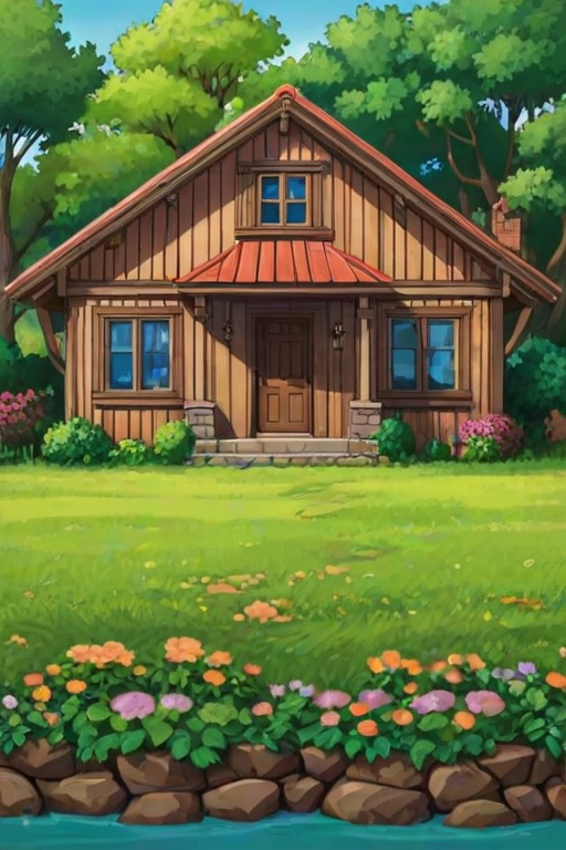 background of the house