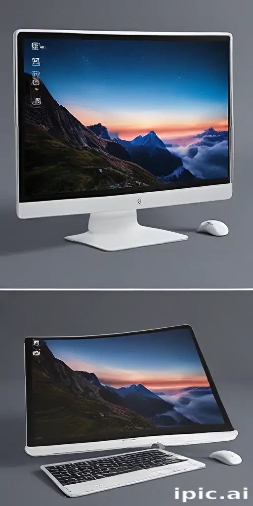 computer mockup