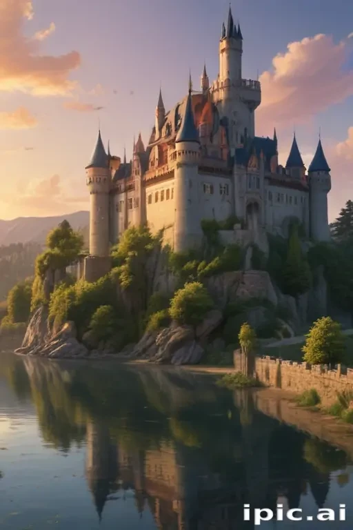 castle in cartoon